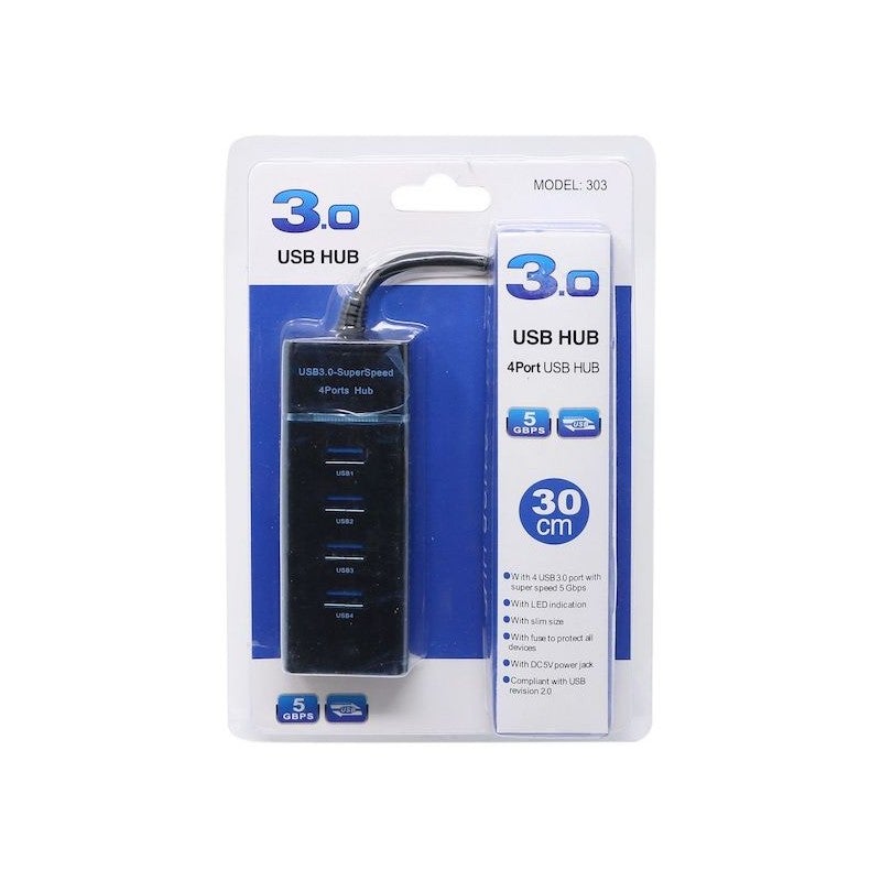 USB HUB 4 Port USB Data Hub With Cable